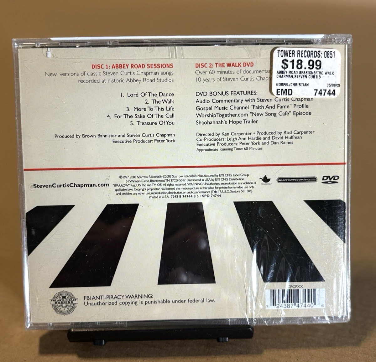 BRAND NEW! STEVEN CURTIS CHAPMAN CD+DVD *Abbey Road Sessions/The Walk* FAST SHIP