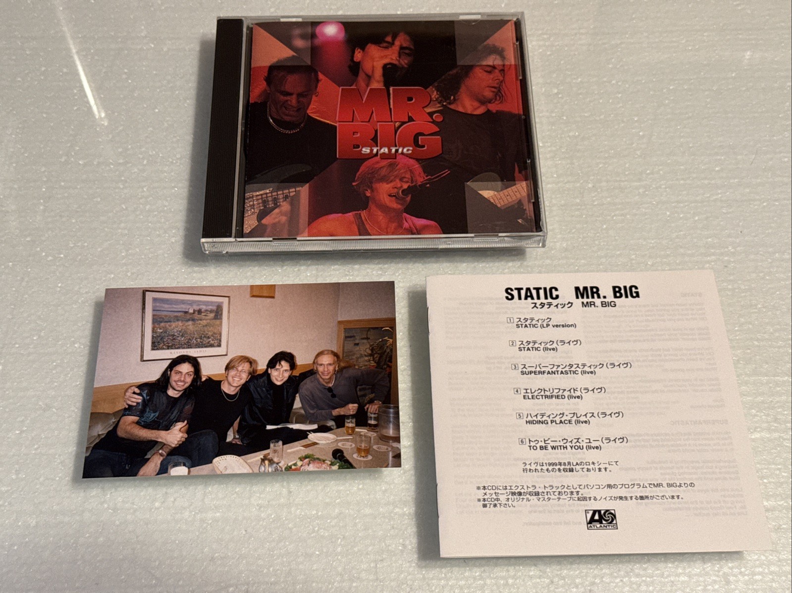 [NO OBI STRIP!] Static by Mr. Big (CD, Dec-1999, Wea) JAPAN IMPORT w/ LIVE TRKS