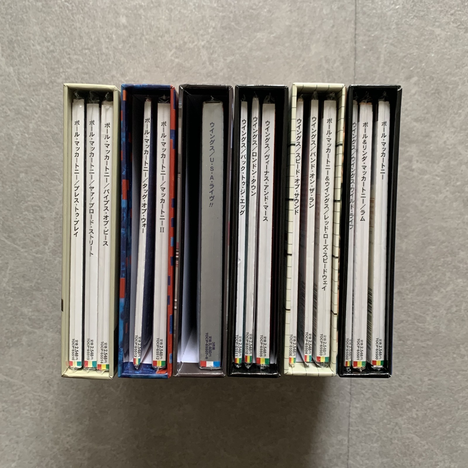 PAUL McCARTNEY JAPAN 15 MINI LP CD WITH 6 PROMO BOX SET TOCP 65500 OBI WINGS
