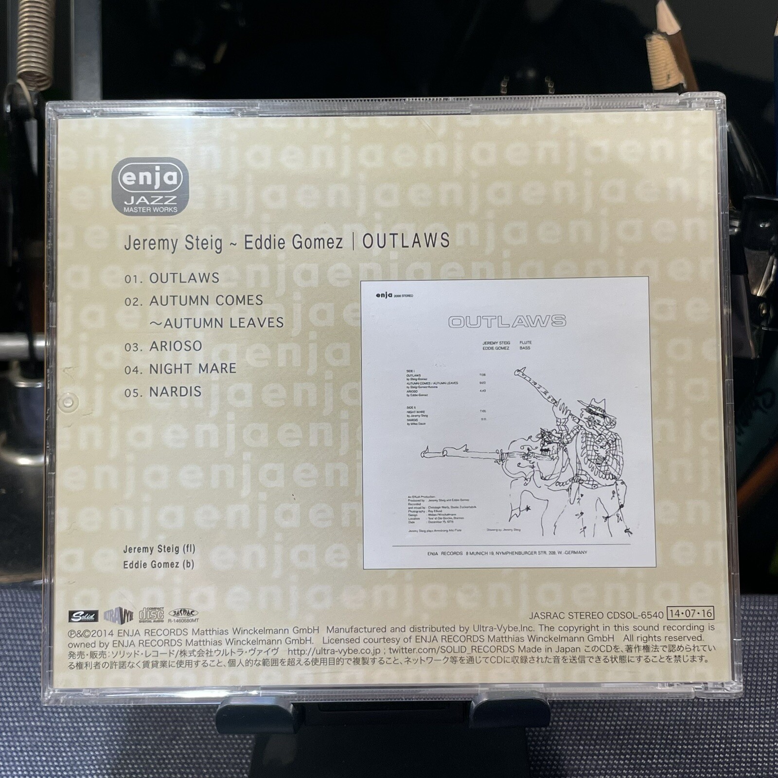 Outlaws by Jeremy Steig & Eddie Gomez (CD, 2014) !Solid CDSOL-6540 Japan OBI