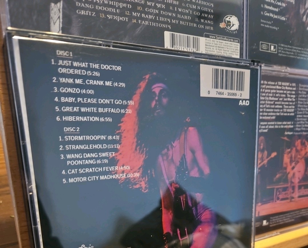 Ted Nugent CD Lot In Excellent Condition Expanded Editions And Live Albums EX!!