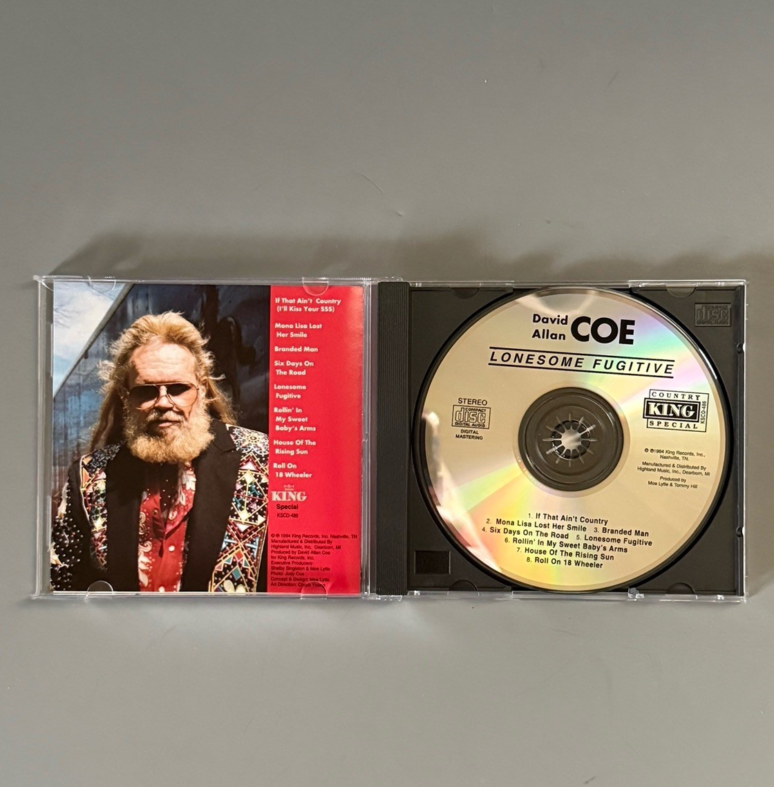 Lonesome Fugitive by David Allan Coe CD King Special 1994