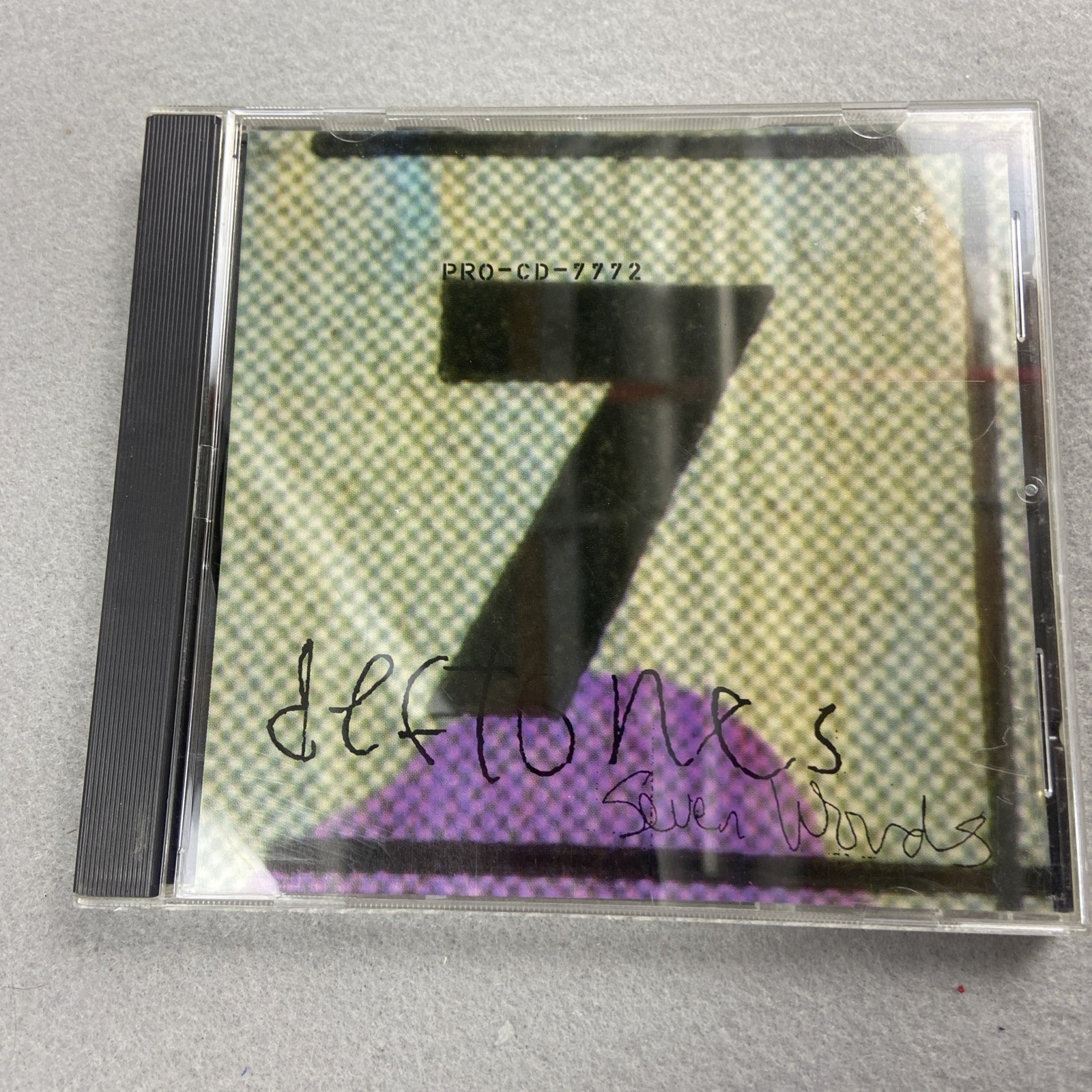 Deftones 7 Words CD Single PROMO! 1995 Maverick PRO-CD-7937-R With Inlay HTF