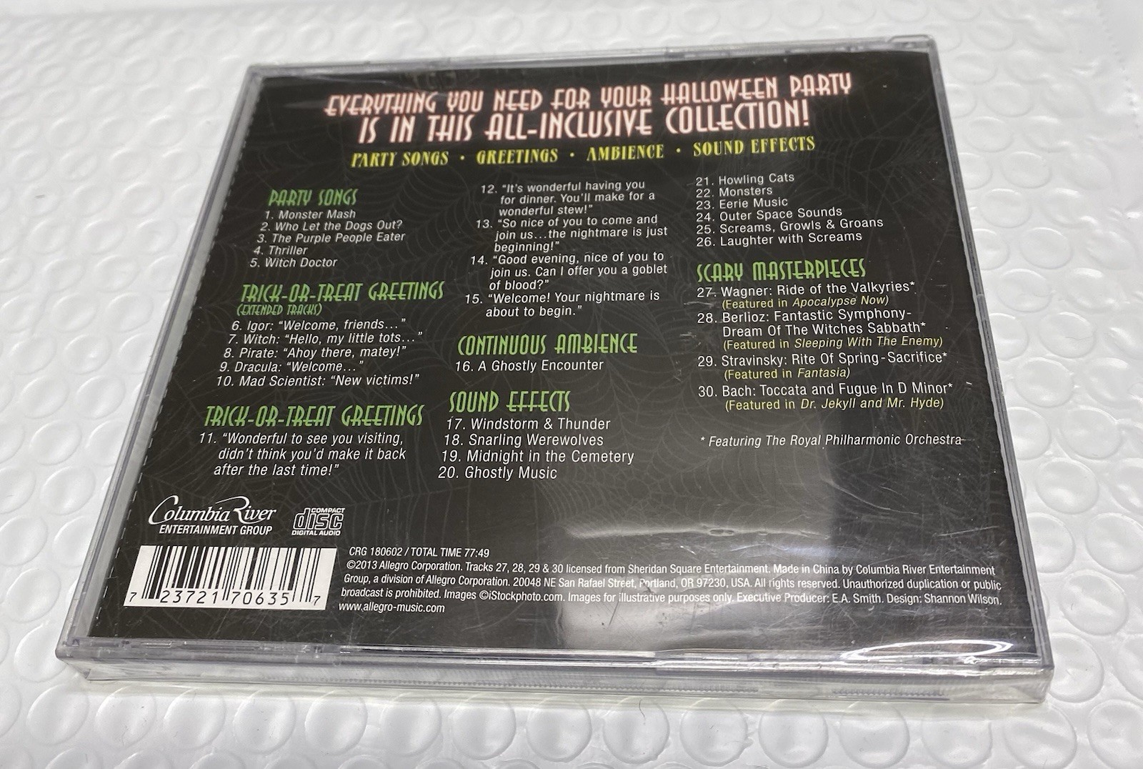 Ultimate Halloween Party by Various (CD, 2013, Columbia River Entertainment) NEW