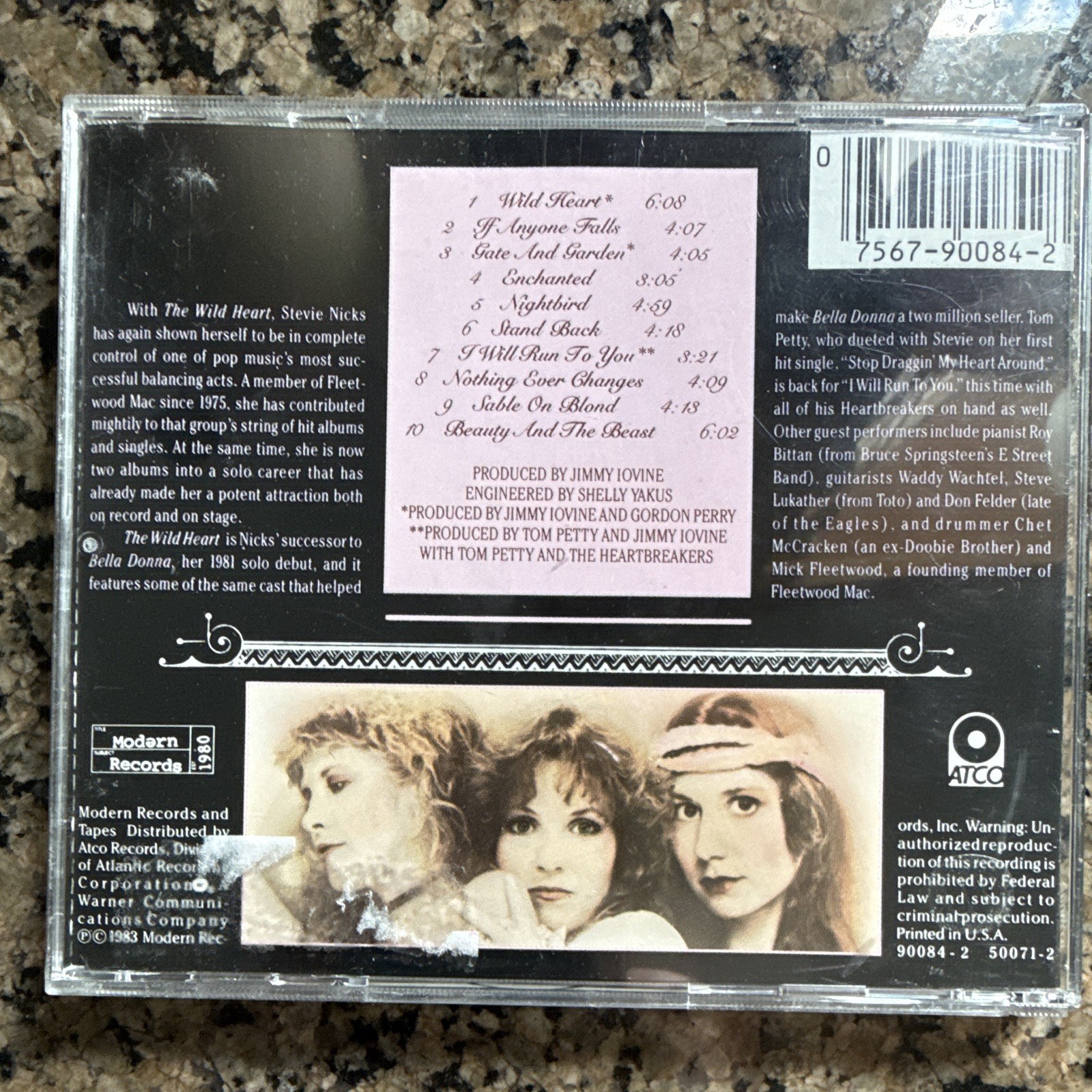 Stevie Nicks – The Wild Heart (CD, 1983, Modern Records, Rock) 90084-2
