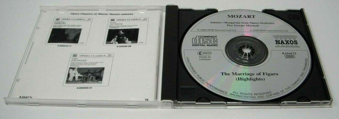 Marriage of Figaro by Mozart – Hungarian State Opera Orchestra (CD, 1997) 71+min