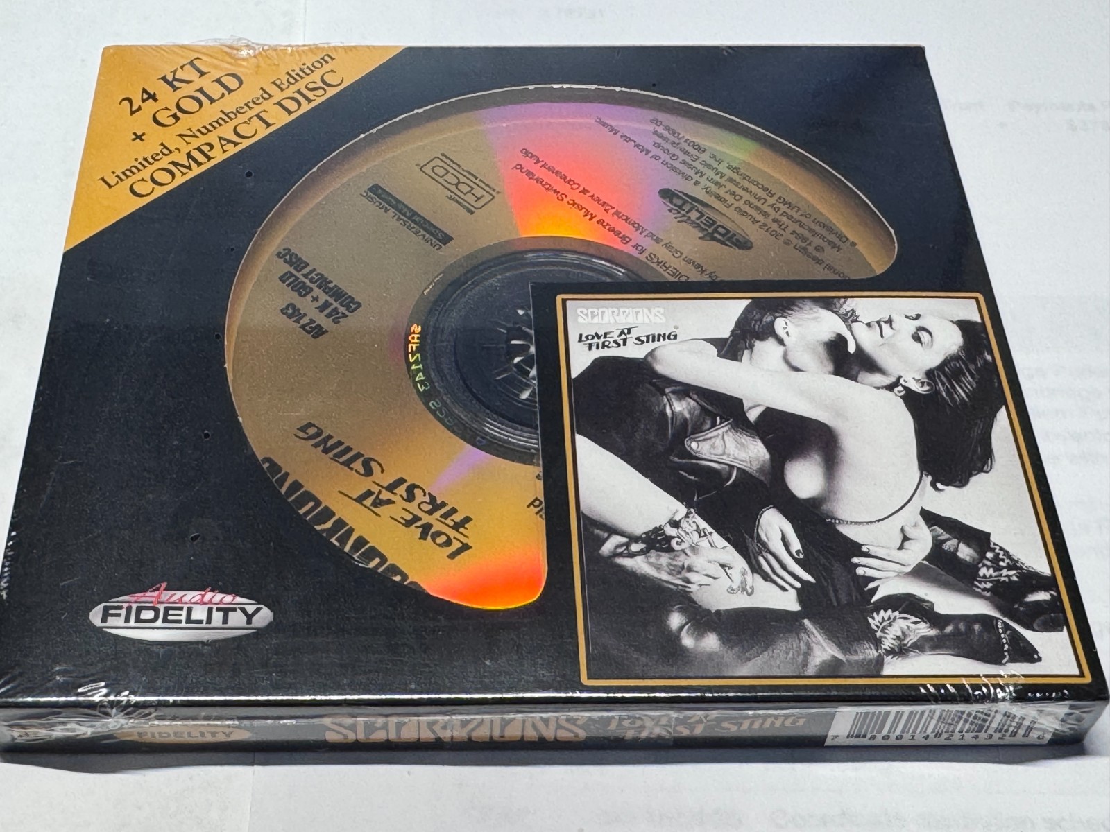 SCORPIONS, Love At First Sting, Audio Fidelity 24K Gold CD, No. 2361, Sealed