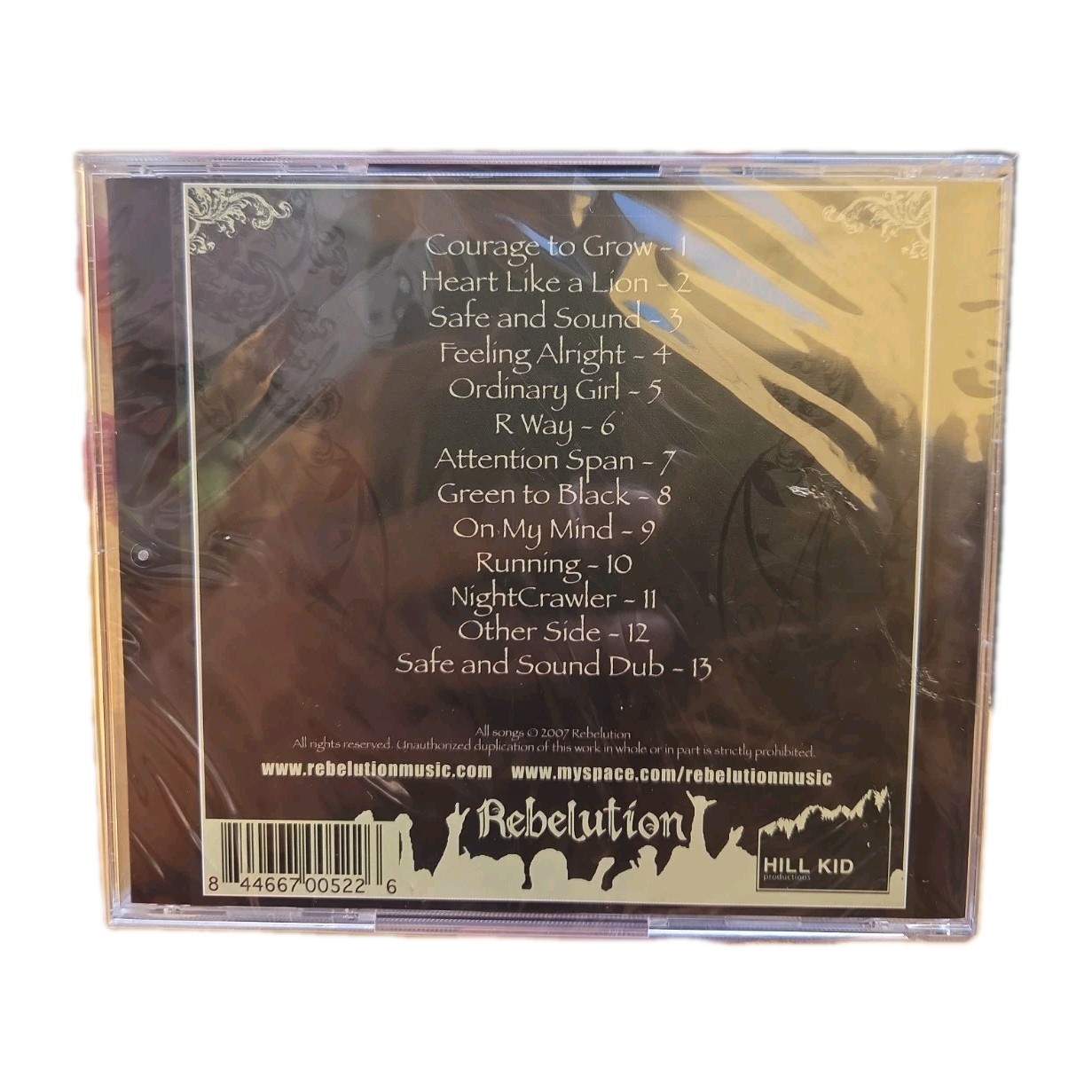 *NEW SEALED* REBELUTION “COURAGE TO GROW” 13 TRACK (2007 CD) ROOTS REGGAE VG OOP