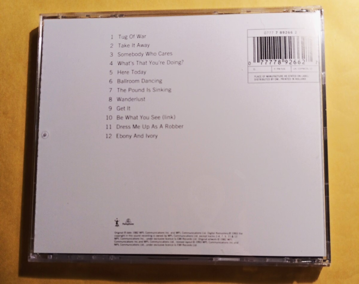 The Paul McCartney Collection -Tug of War [Remastered] CD (incl. Ebony & Ivory)