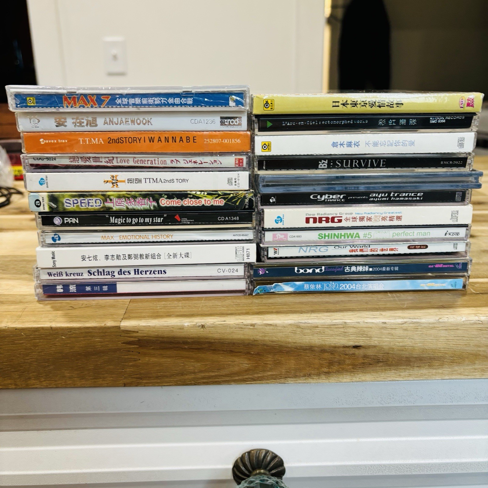 Lot of 22 Asian Pop CDs Some New/Sealed K-Pop J-Pop y2k Shinwha NRG TTMA