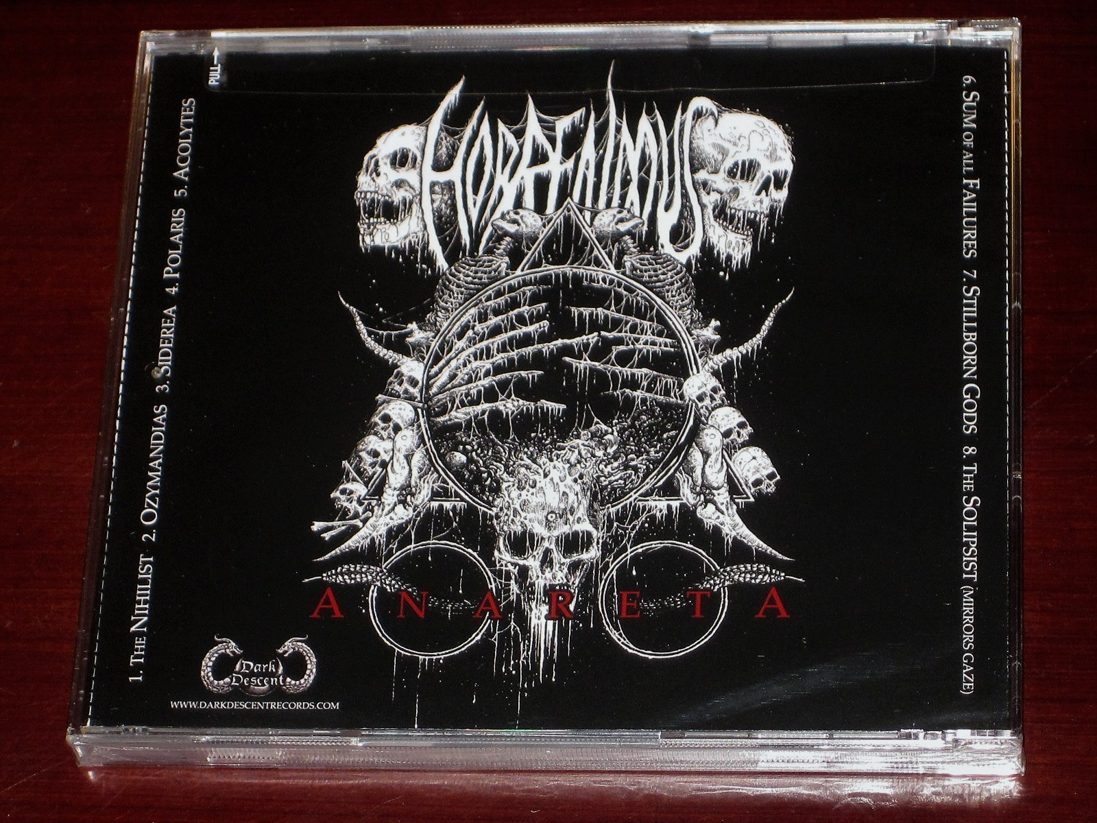 Horrendous: Anareta CD 2015 Dark Descent Records USA DDR146CD Original NEW