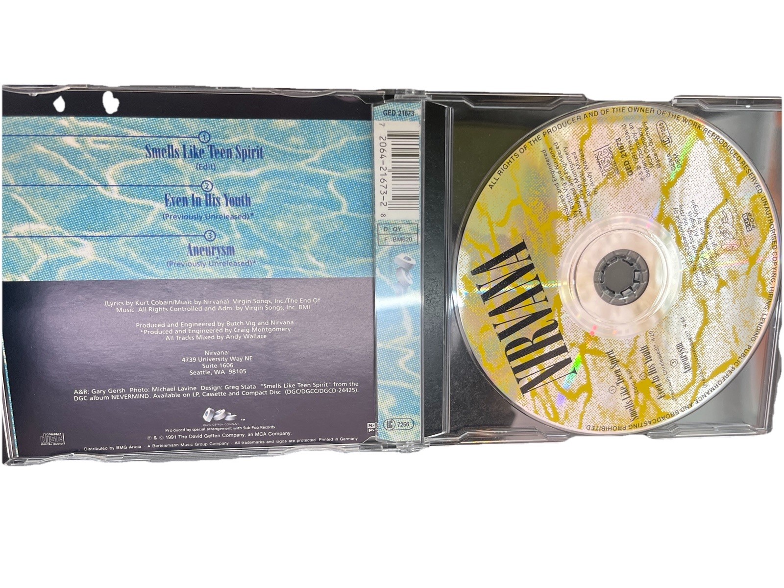 Nirvana “Singles” CD Box Set, 1995, Geffen Records