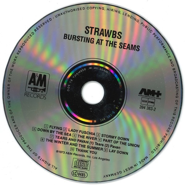 Bursting At The Seams by Strawbs (CD, 1989 A&M Records)