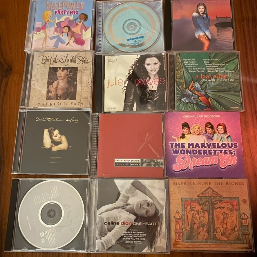 Lot of 12 CDs – Sixpence None the Richer, Celine Dion, Enya, Backstreet Boys, ..