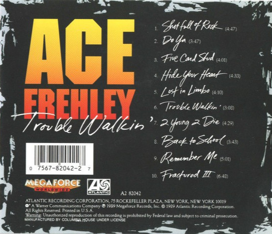 Ace Frehley – Trouble Walkin’ CD – 1989 – KISS