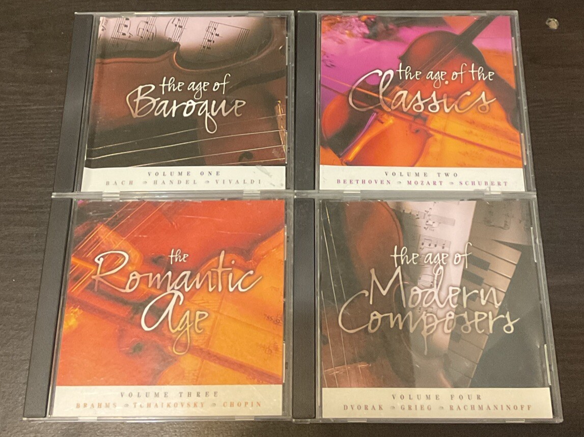 BMG Special Products Classical CD Lot Of 4: Baroque, Classics, Romantic, Modern