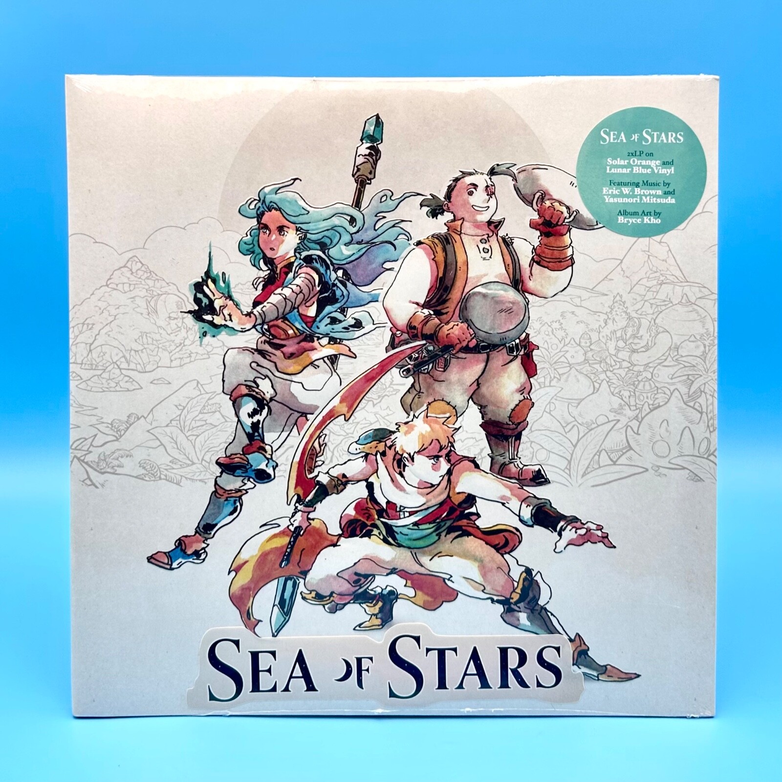 Sea of Stars Video Game Vinyl Soundtrack Solar Orange and Lunar Blue 2xLP Record