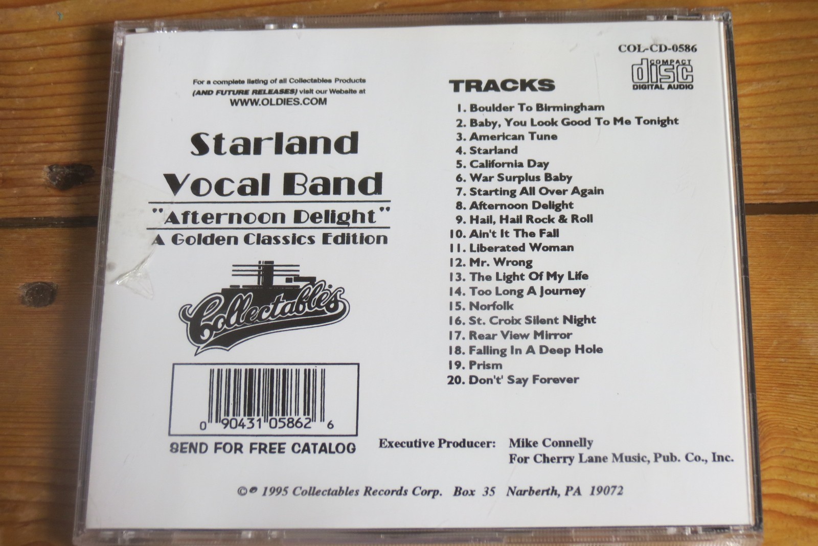 STARLAND VOCAL BAND – Afternoon Delight – 2 albums on 1 CD – Rear View Mirror