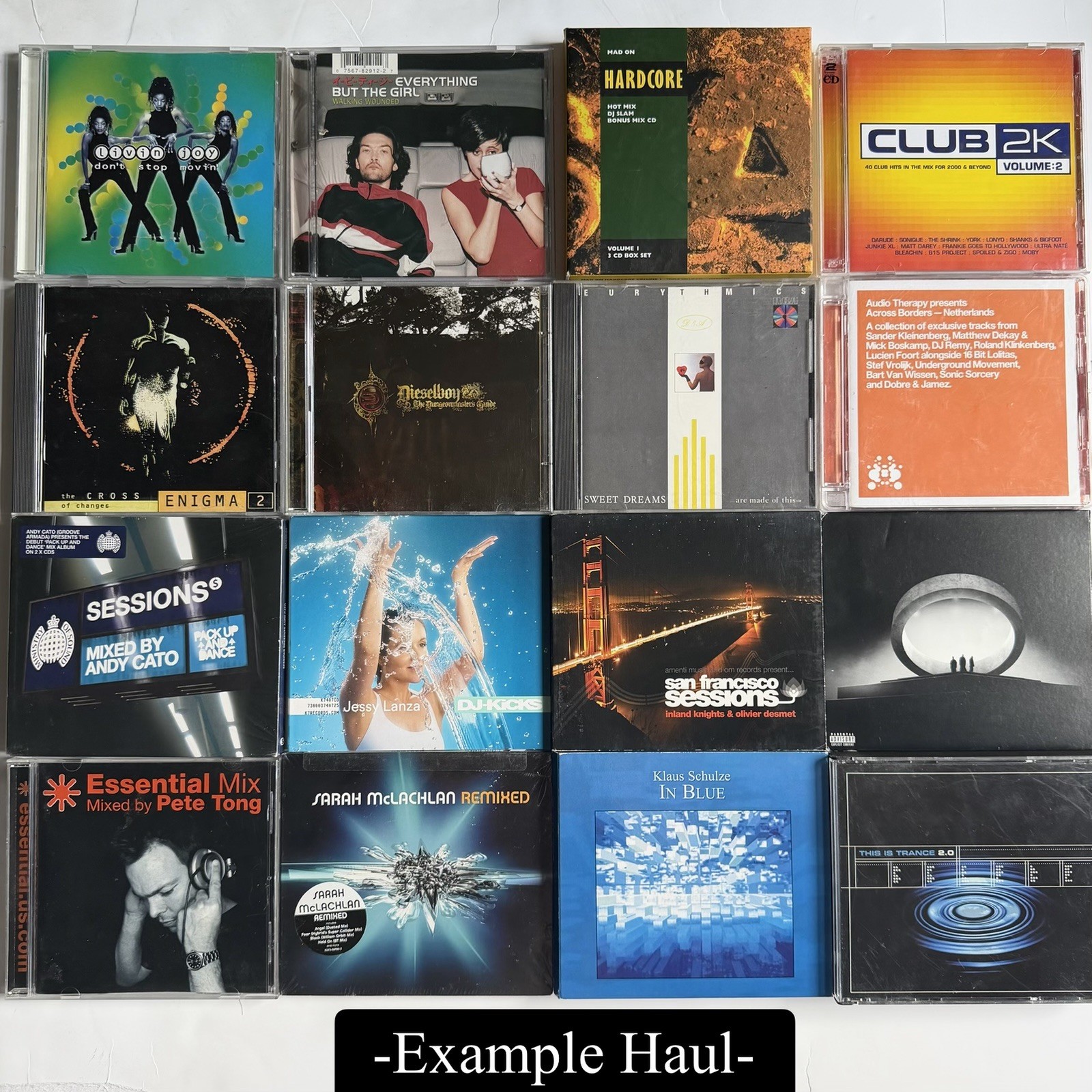 16 CD Electronic/House Music Bulk Lot – Tested – Read Description