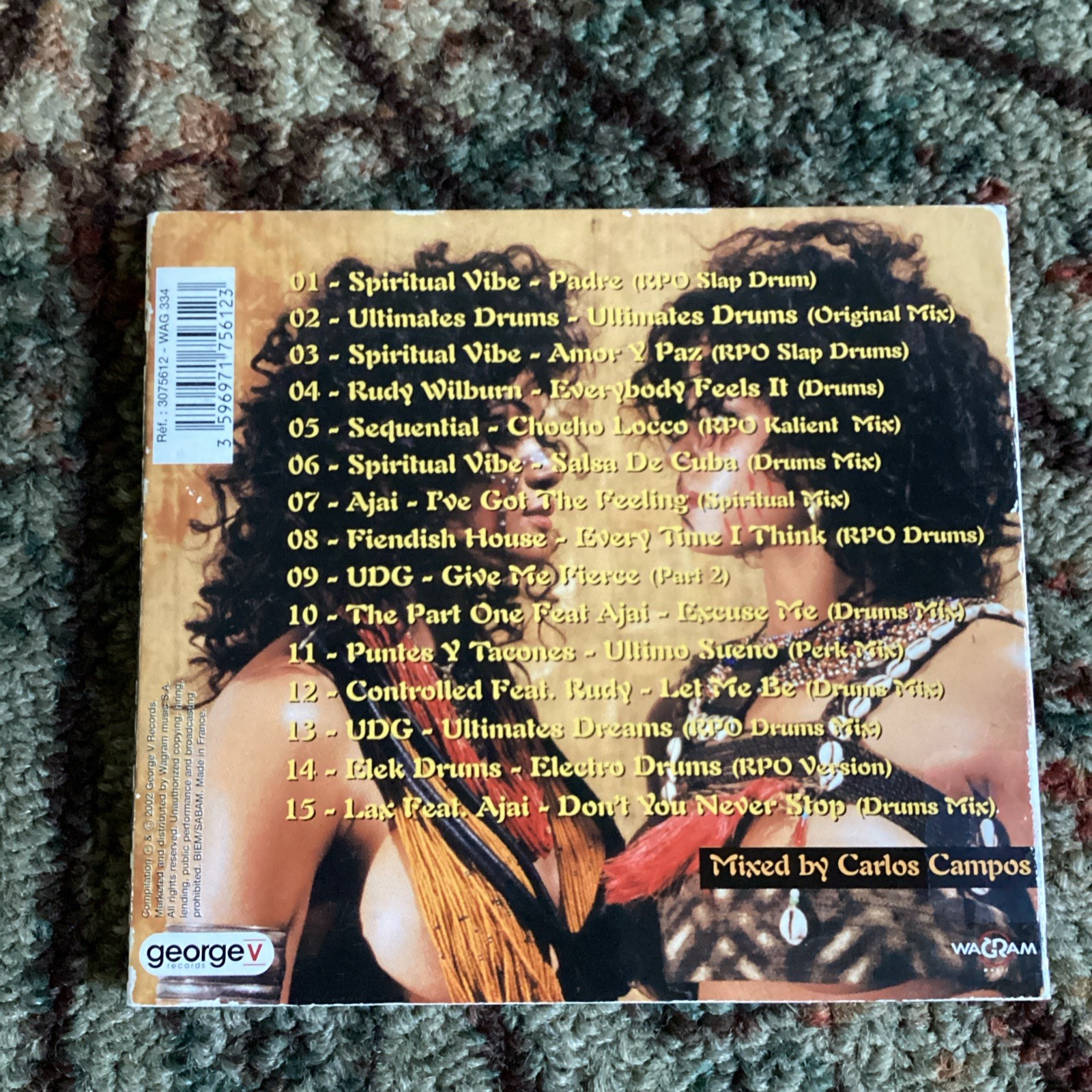 Zukabar Presents Tribal Works (Audio CD 2002) Carlos Campos RPO Part Drums