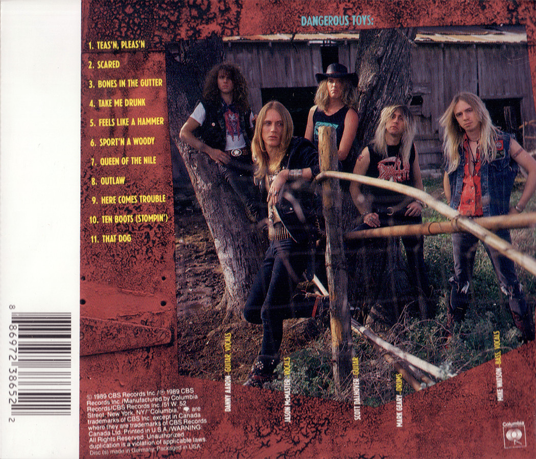 Dangerous Toys ~ Dangerous Toys (1989) CD 2008 Columbia Records •• NEW ••