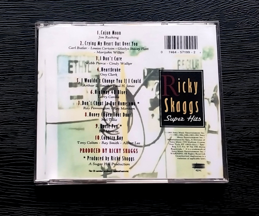 2 CD LOT: RICKY SKAGGS SUPER HITS 1993 & RODNEY CARRINGTON GREATEST HITS 2004