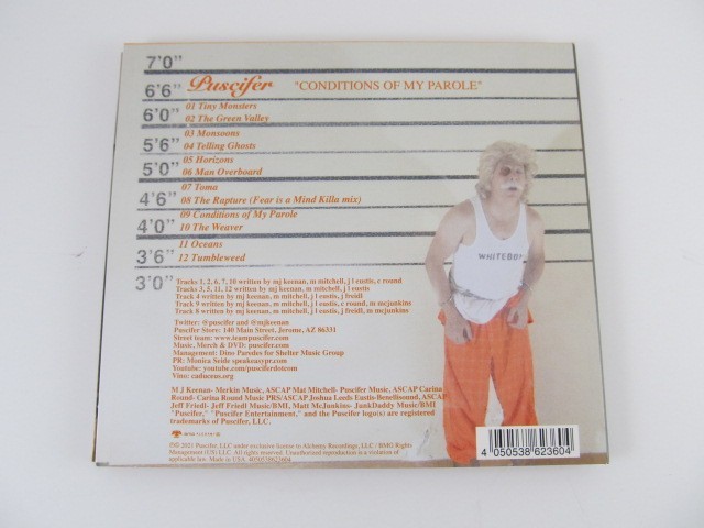 Puscifer – Conditions Of My Parole CD (2022) – Tool Maynard A Perfect Circle