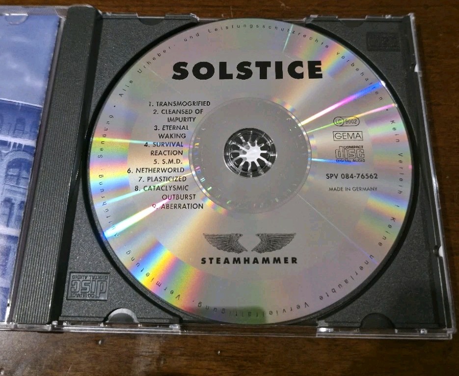 Solstice Self-Titled CD German Pressing SPV 077-76562 Steamhammer 1992