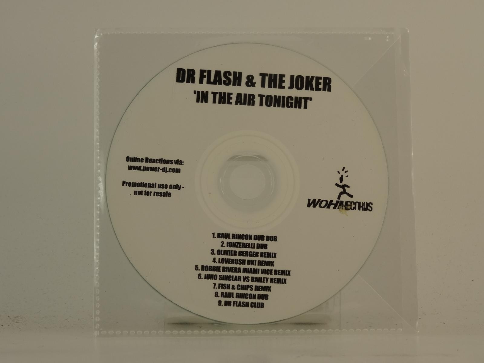 DR FLASH AND THE JOKER IN THE AIR TONIGHT (E12) 9 Track Promo CD Single includin