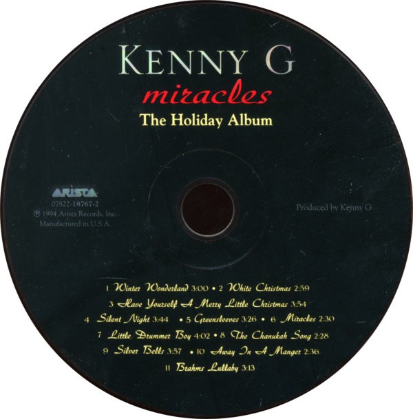 Kenny G – Miracles – The Holiday Album (CD) (Very Good Plus (VG+)) – 3939245341