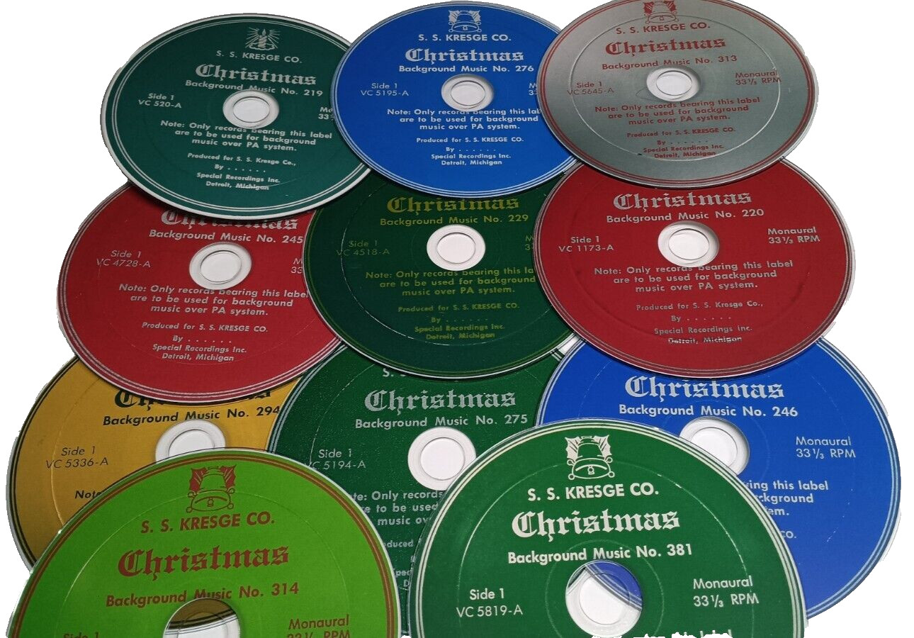 Christmas Department Store Elevator Music Kresge Collection 14-CD Audio disc