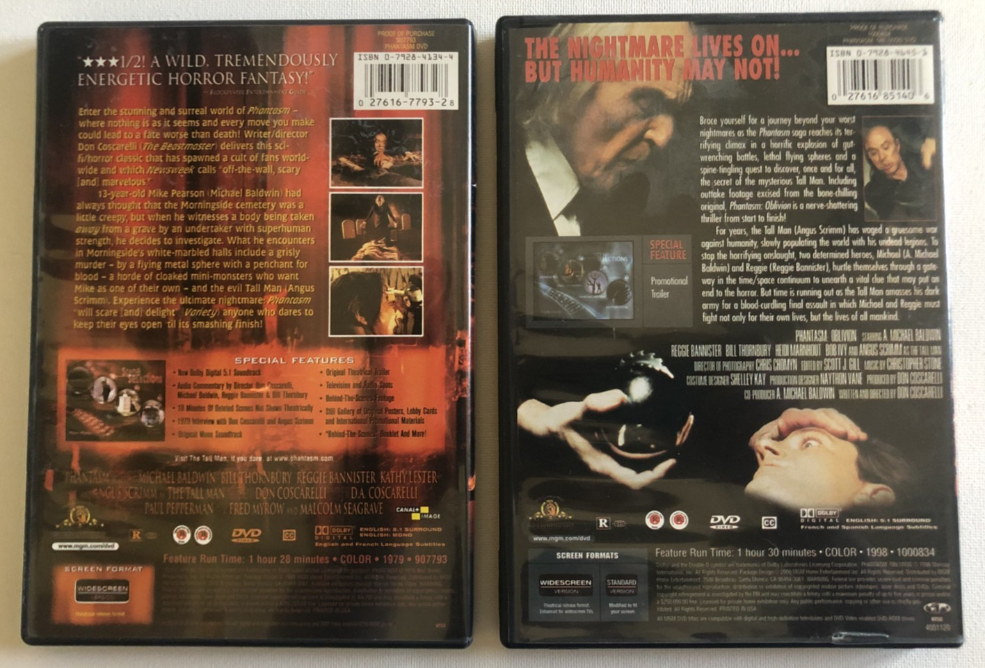 Phantasm Soundtrack CD Brand New Sealed with 2 Pre-Owned DVDs