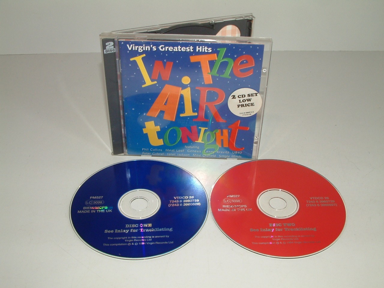 Various Artists : In The Air Tonight : Virgin’s Greatest Hits : Double CD : 1994