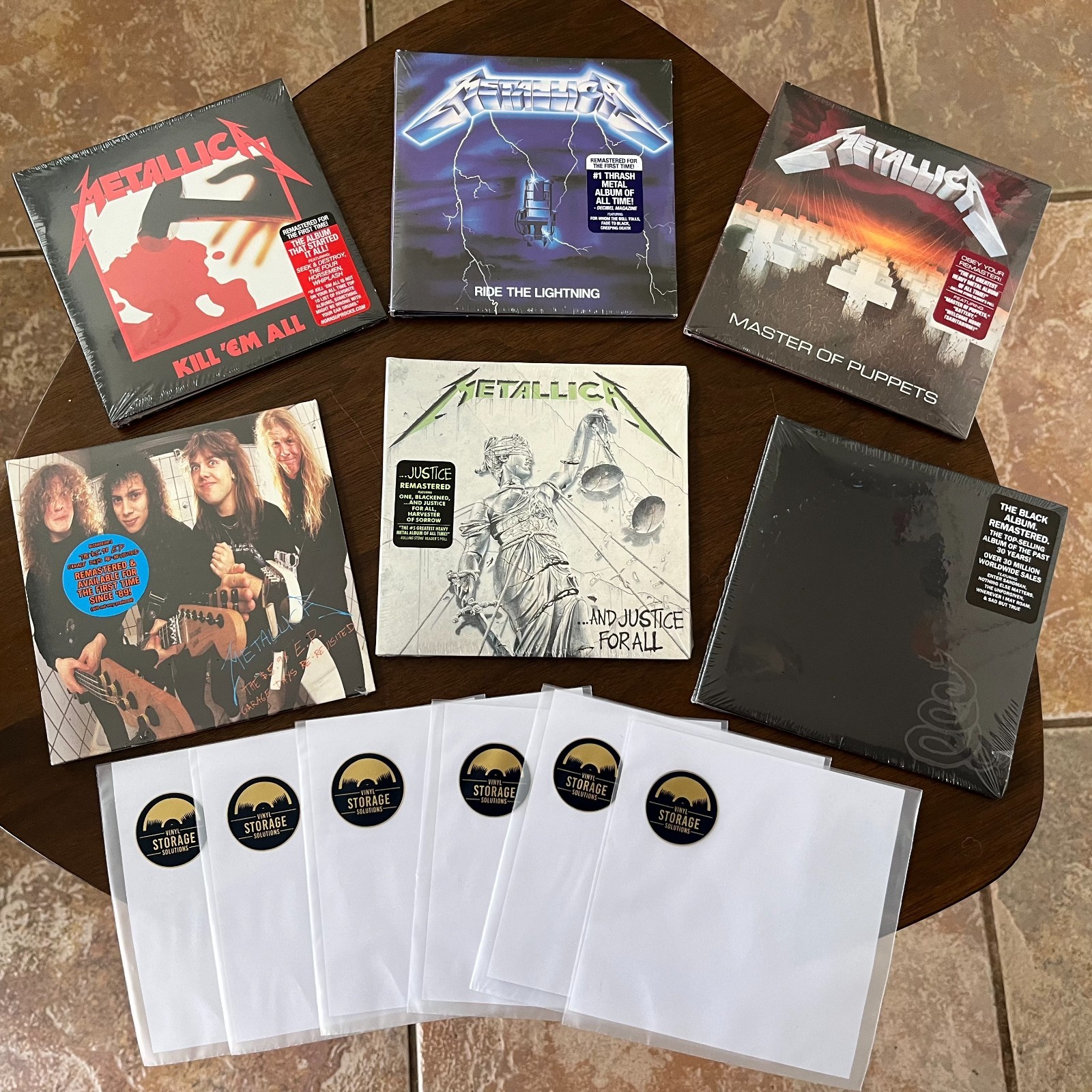 Metallica 6 CD lot – 1st 5 Studio Albums + Garage Days EP – Factory sealed