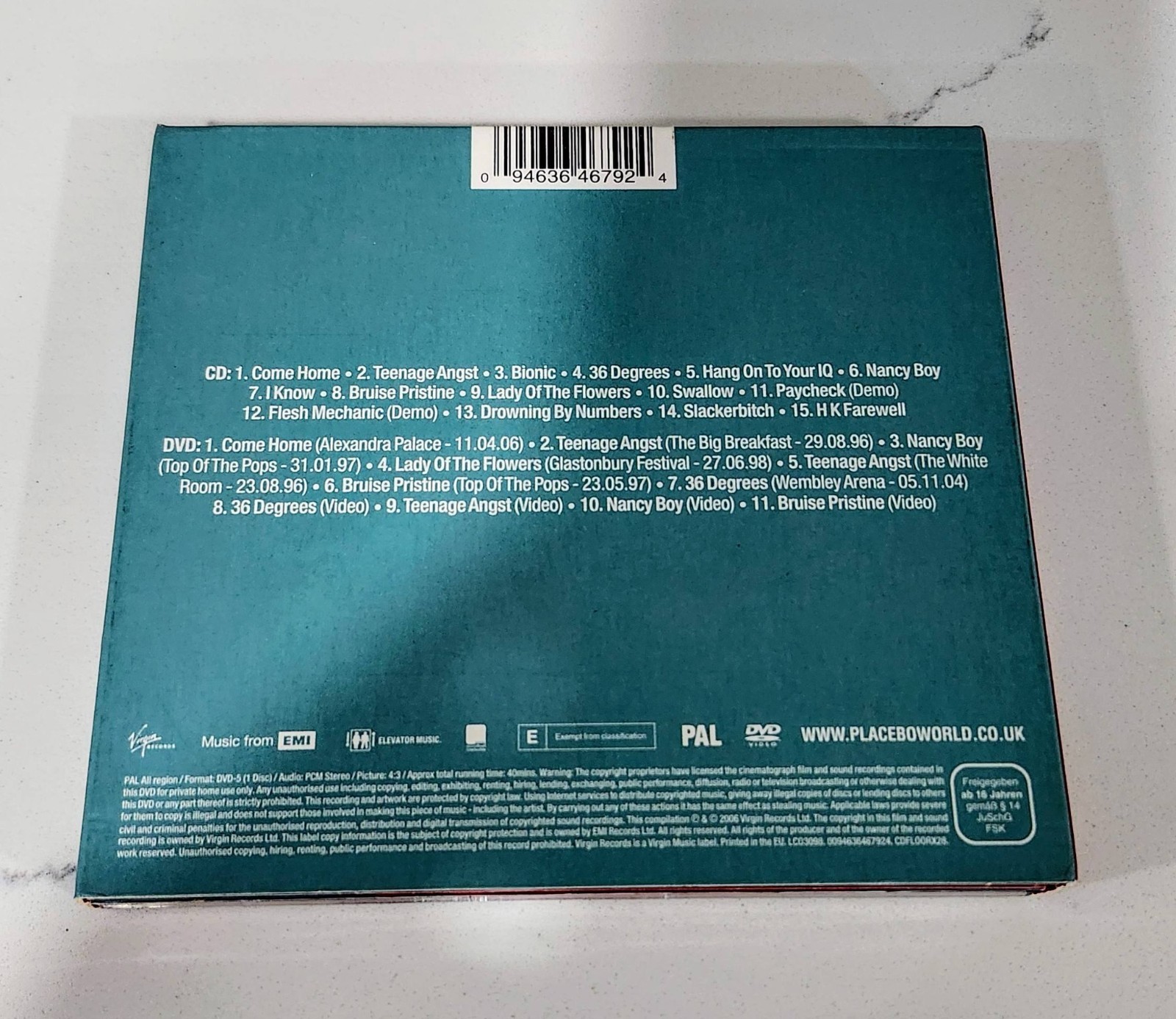 Placebo CD & DVD 10th Anniversary Collectors Edition Elevator Music 2006