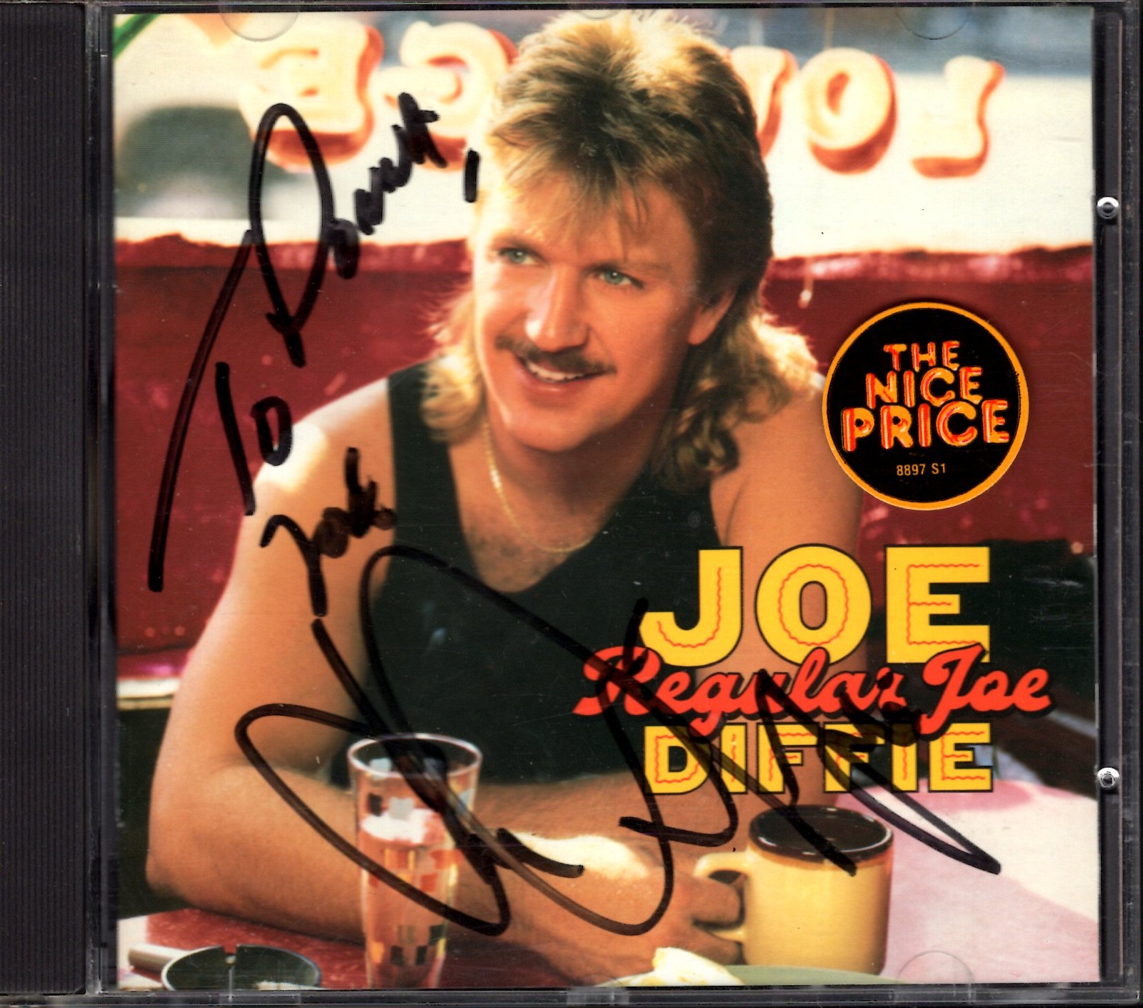 Joe Diffie – Regular Joe CD 1992 Epic Signed Autographed Country Music Nice