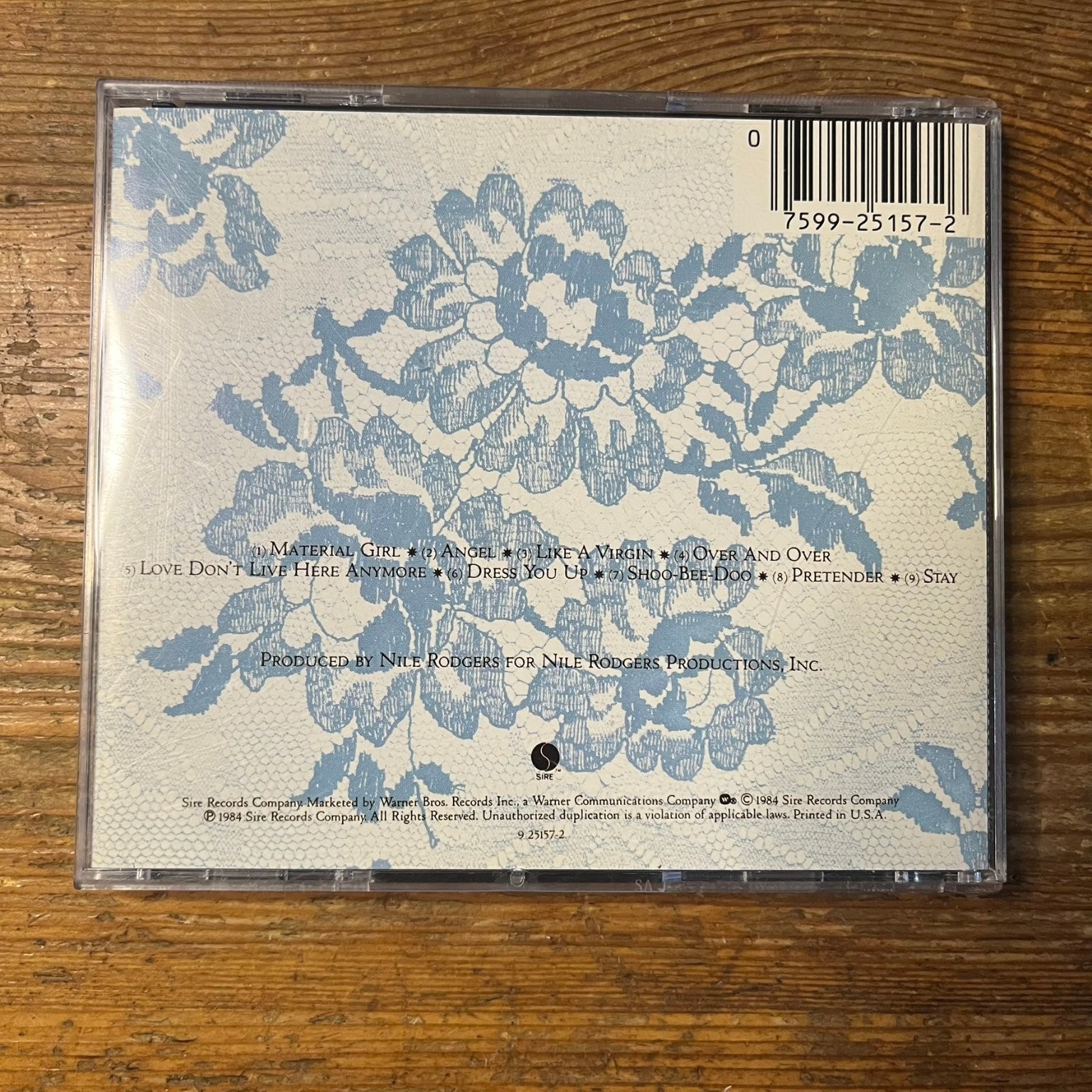 Madonna – Like a Virgin CD 1984 Pop Rock Sire Digital Recording