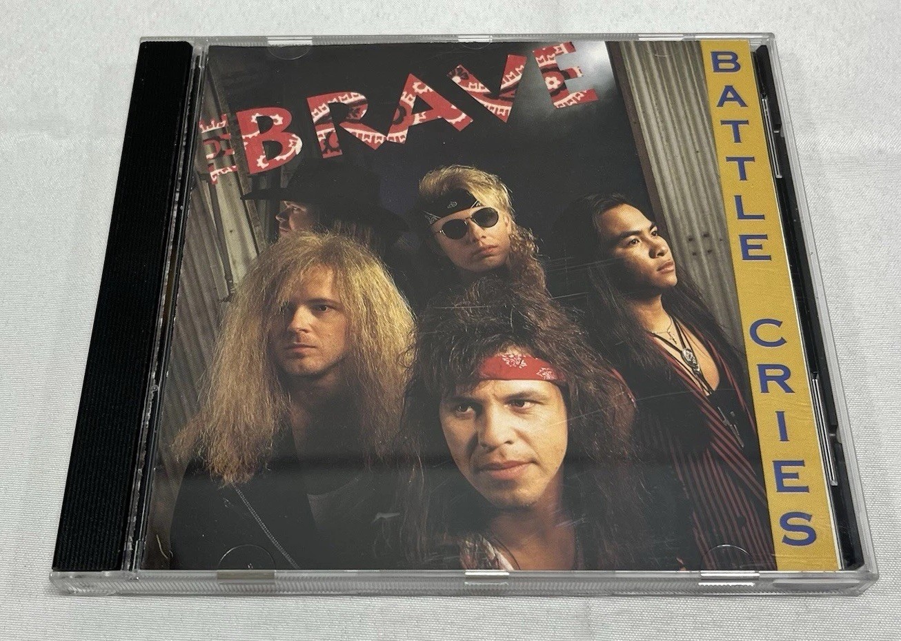 The Brave ‎- Battle Cries (CD – 1992 – Pakaderm Records) Neon Cross