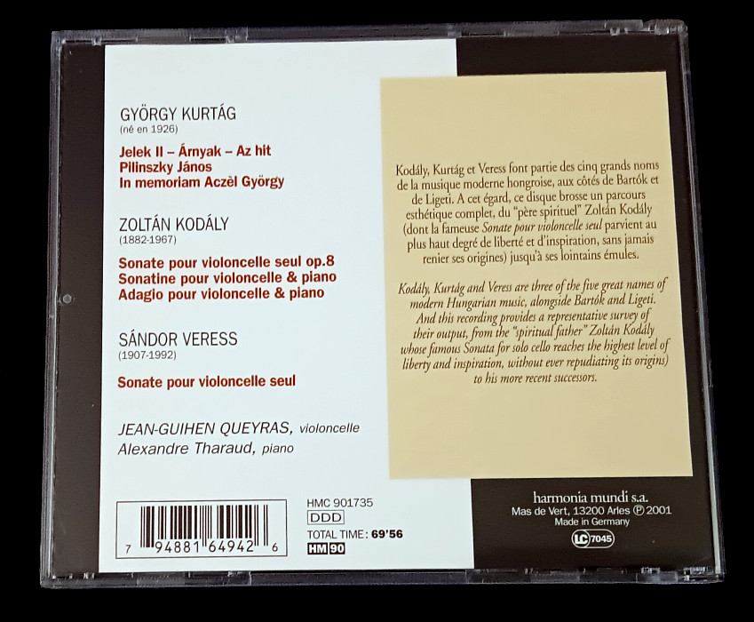 MODERN CELLO: 6-CD SET – Starker, Queyras, Boettcher, de Saram, Palm, Rider