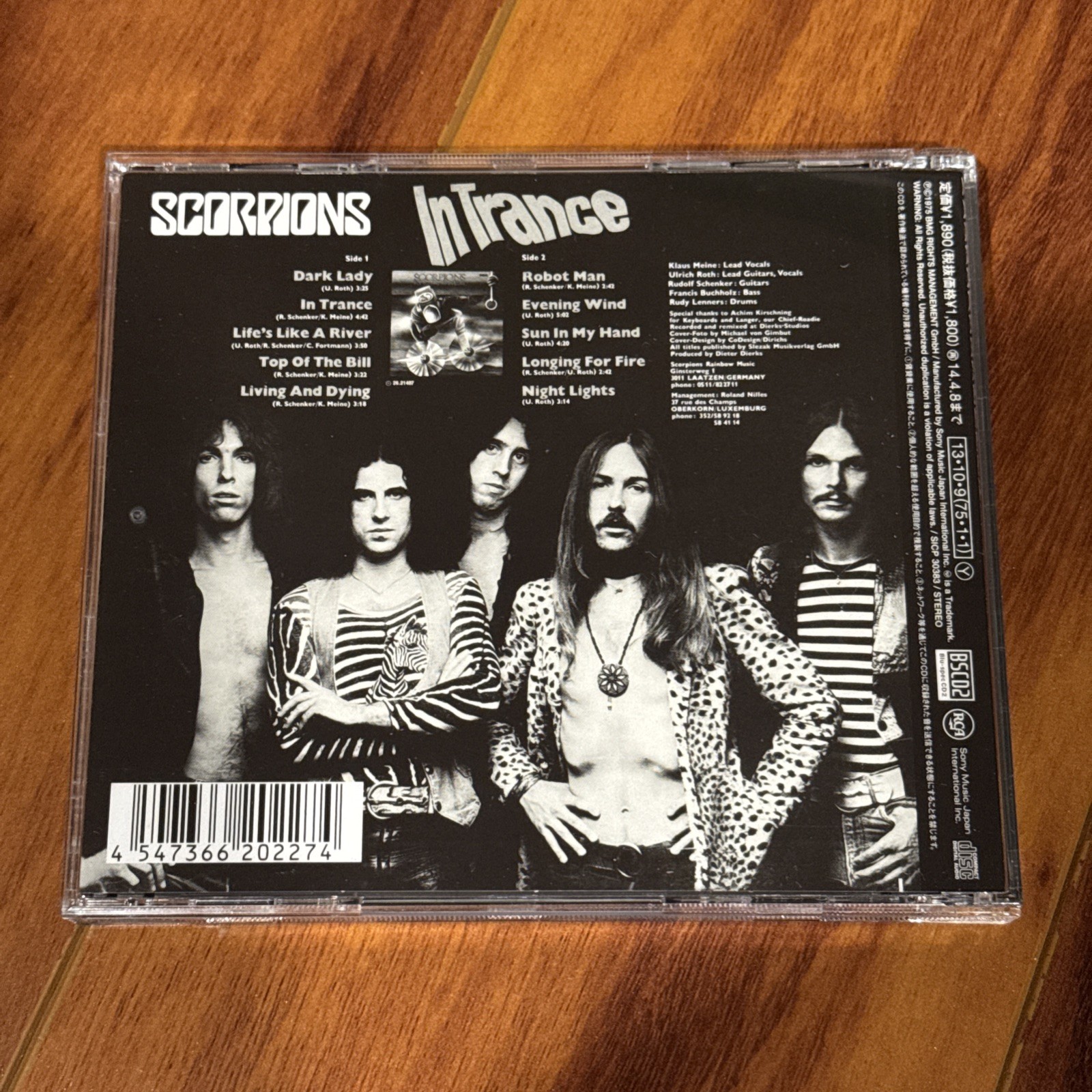 SCORPIONS IN TRANCE RARE JAPAN BSCD2 1975/2013 CD Uli Jon Roth UFO Schenker HTF!