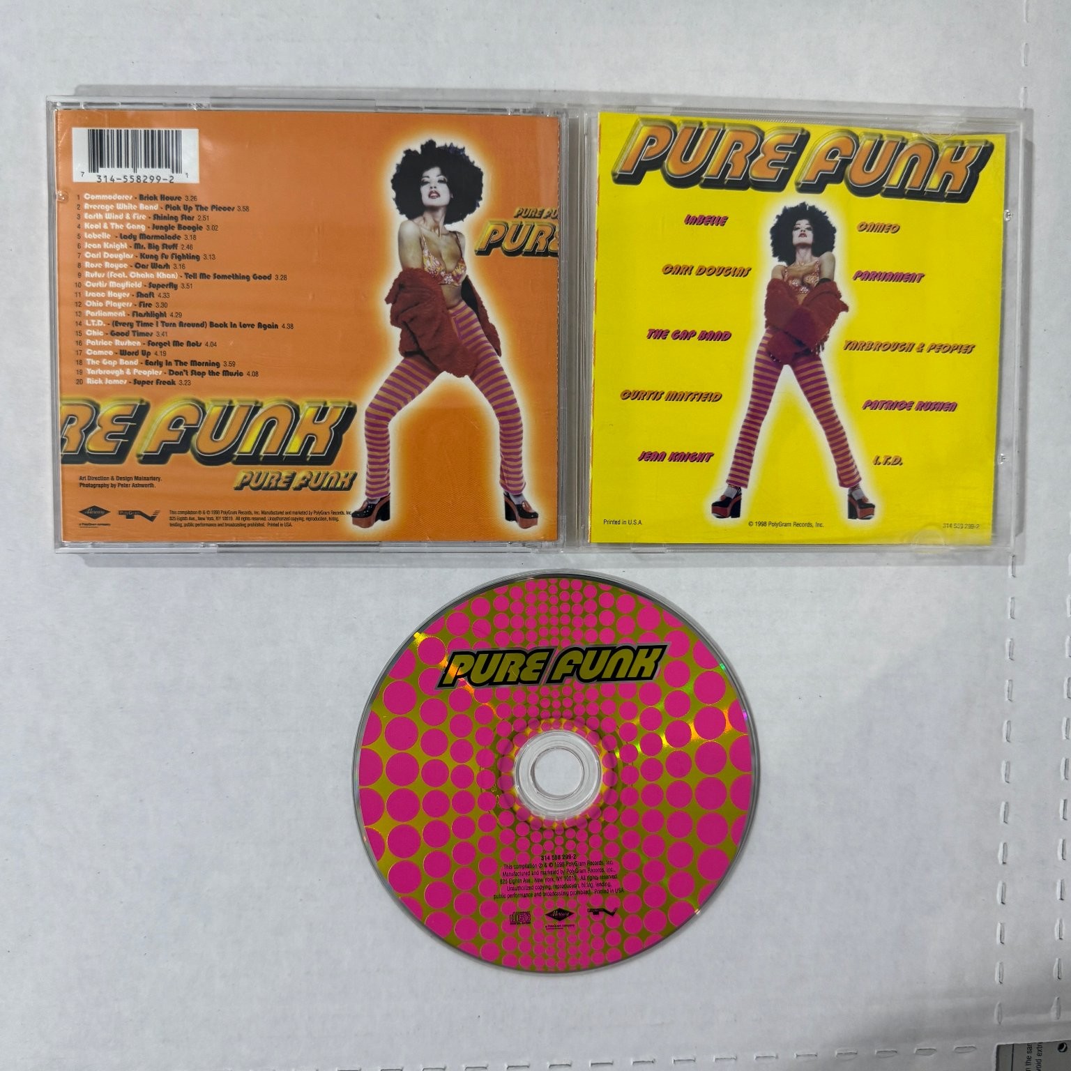 Various – Pure Funk CD 1998 Classic Funk Soul Disco R&B Hits PolyGram