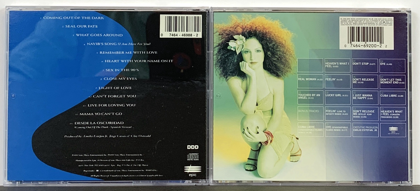 Gloria Estefan • Into The Light • Gloria! 2 CD Lot 1991 • 1995 Epic *MINT*
