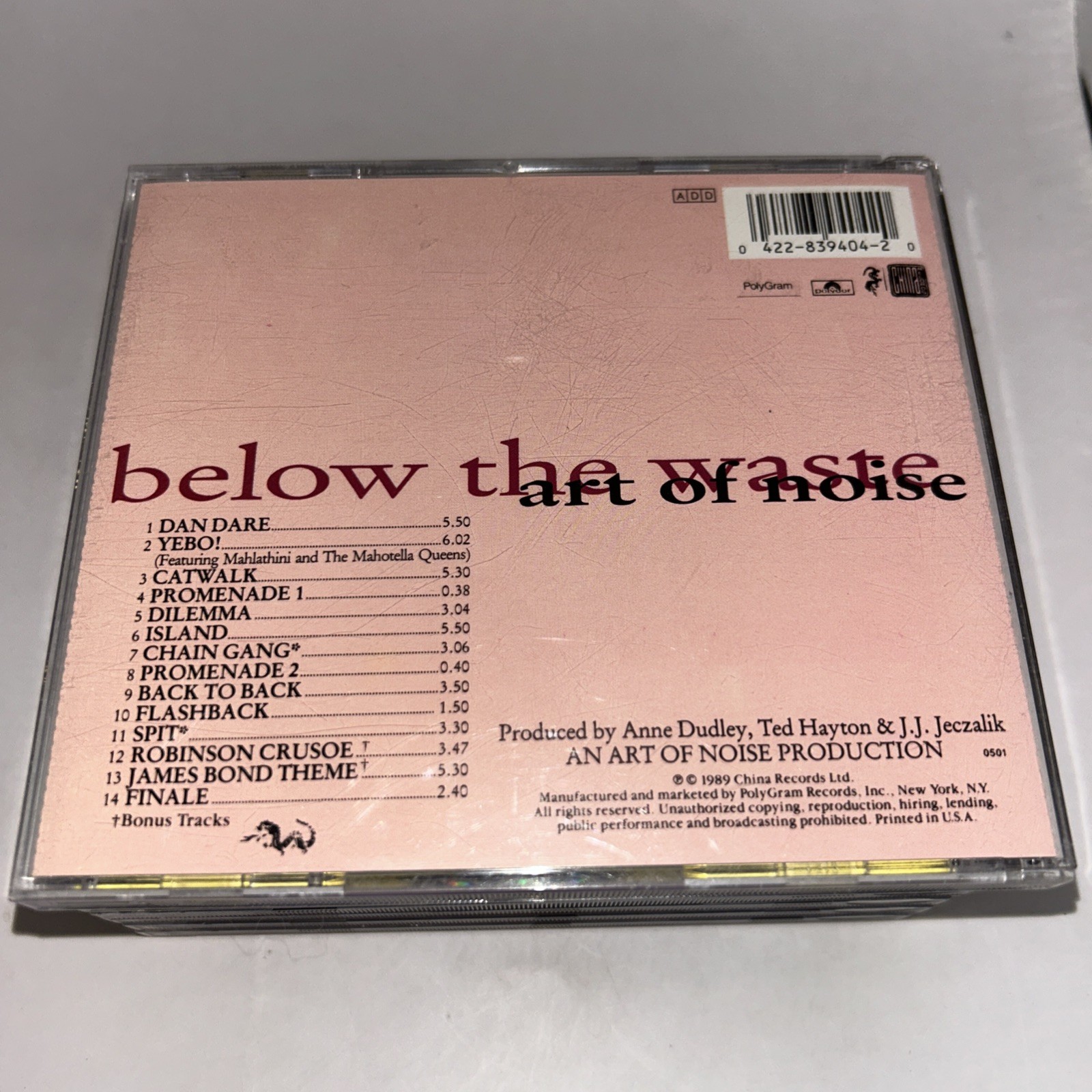 THE ART OF NOISE Re-Works Daft In No Sense Nonsense Below The Waste Drum & Bass
