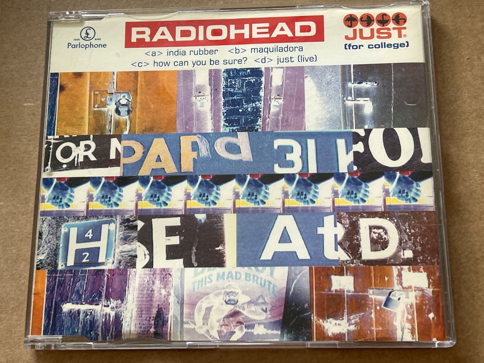 Radiohead – Just (For College) 1995 Promo UK CD single. Free uk Post