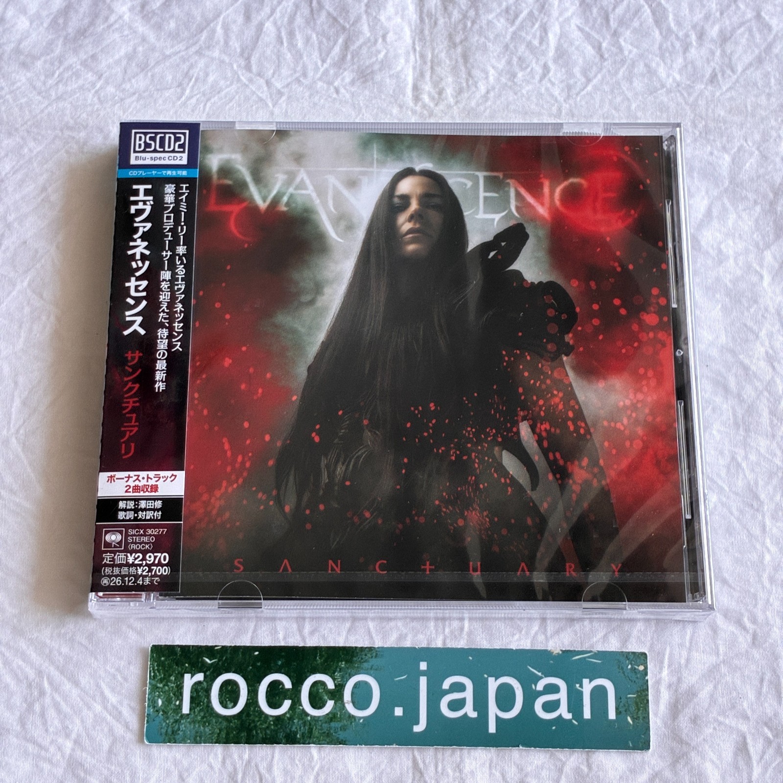 EVANESCENCE SANCTUARY WITH BONUS TRACKS CD JAPAN