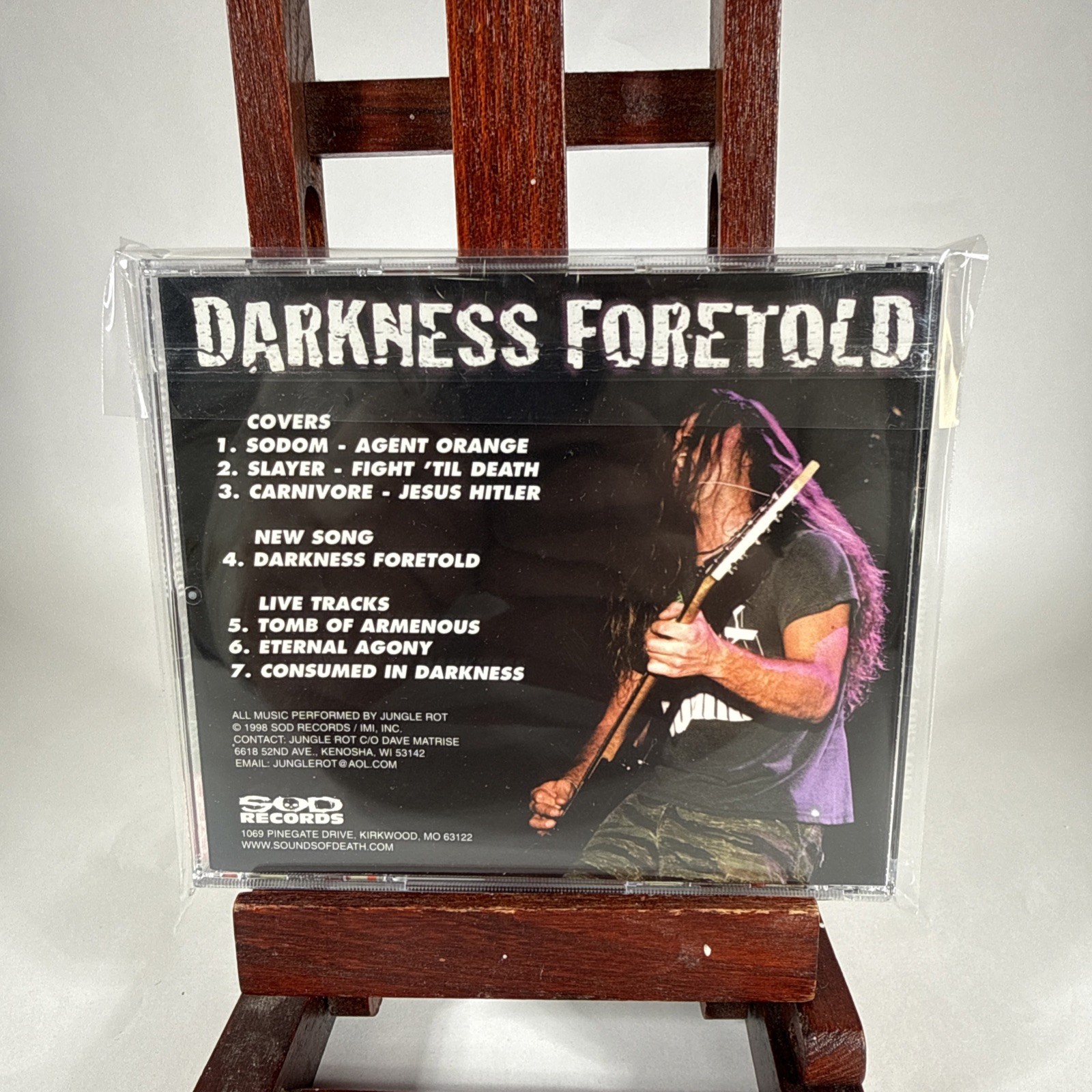 Jungle Rot – Darkness Foretold – 1998 Sealed CD SOD Records Death Metal