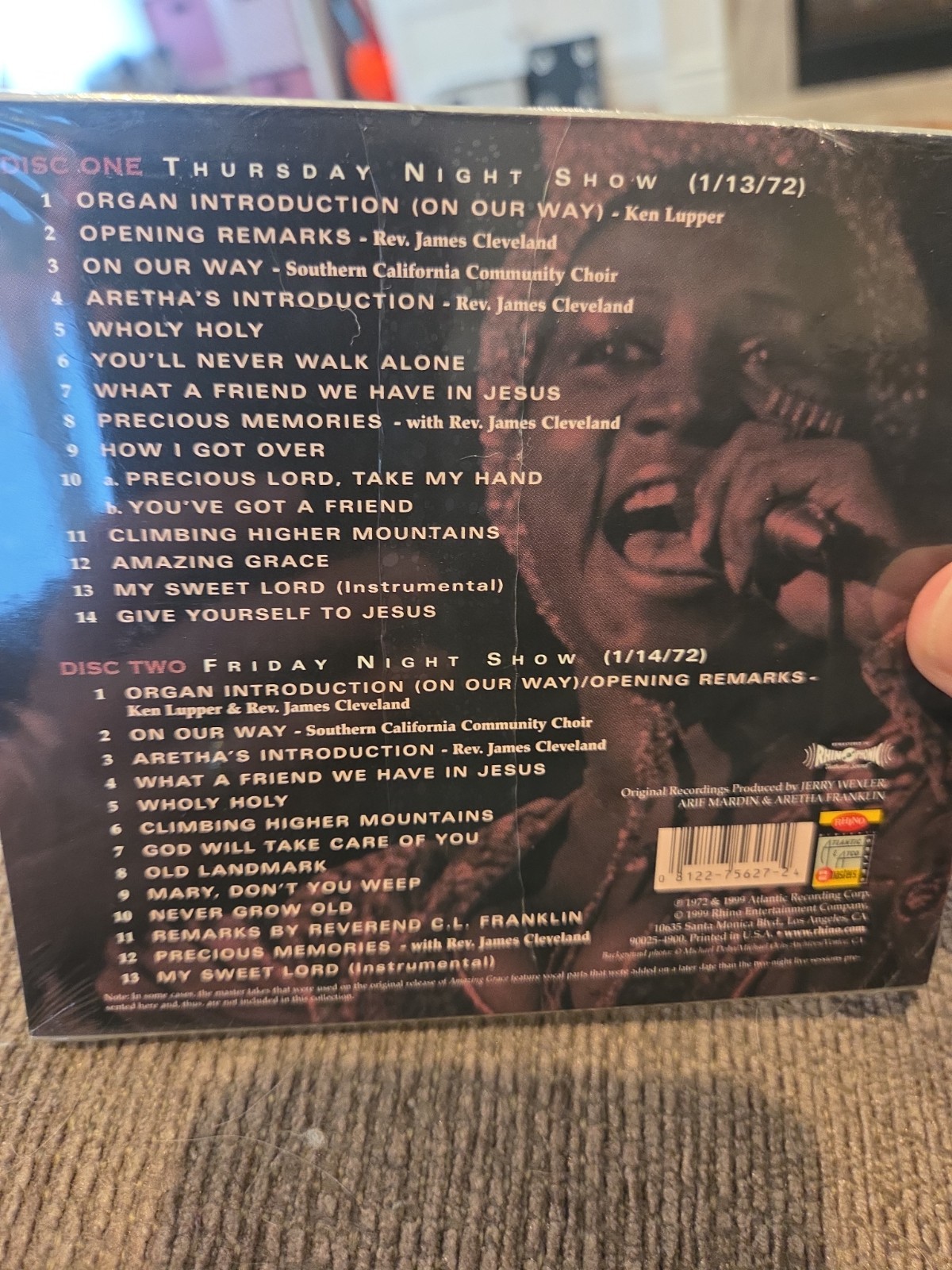 Aretha Franklin – Amazing Grace: The Complete Recordings (2 CD, 1999, Rhino)
