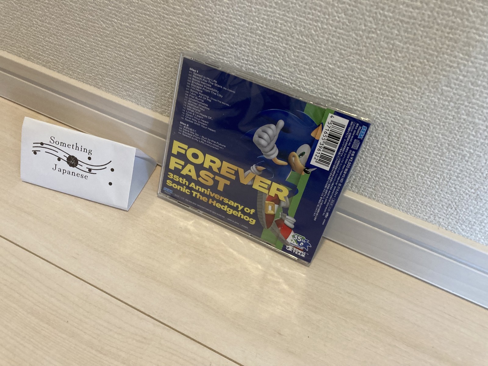 Bonus Sticker Forever Fast 35th Anniversary of Sonic The Hedgehog 2CDs Japan