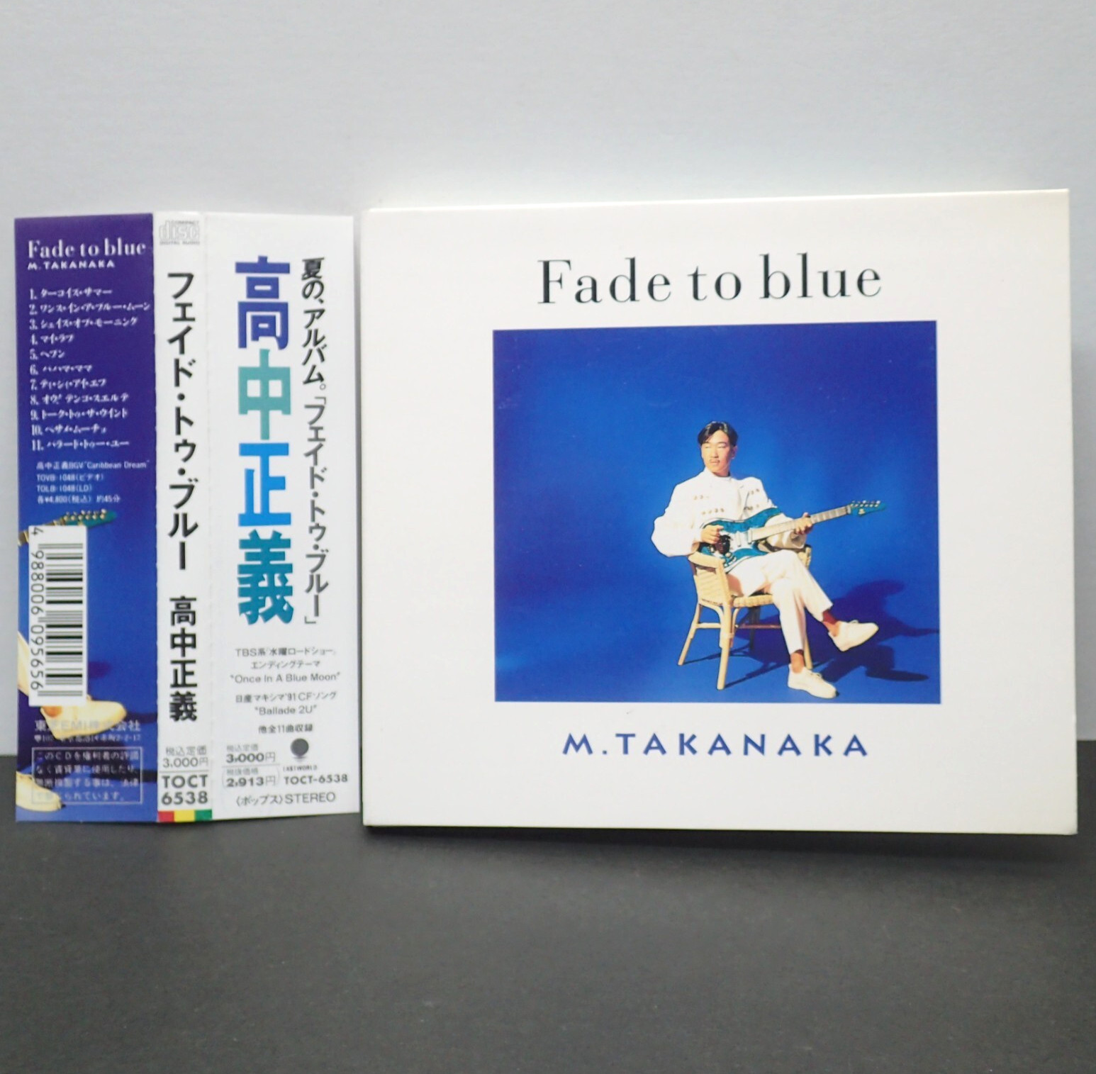 MASAYOSHI TAKANAKA – Fade To Blue CD Album TOCT-6538 EASTWORLD OBI Free Ship