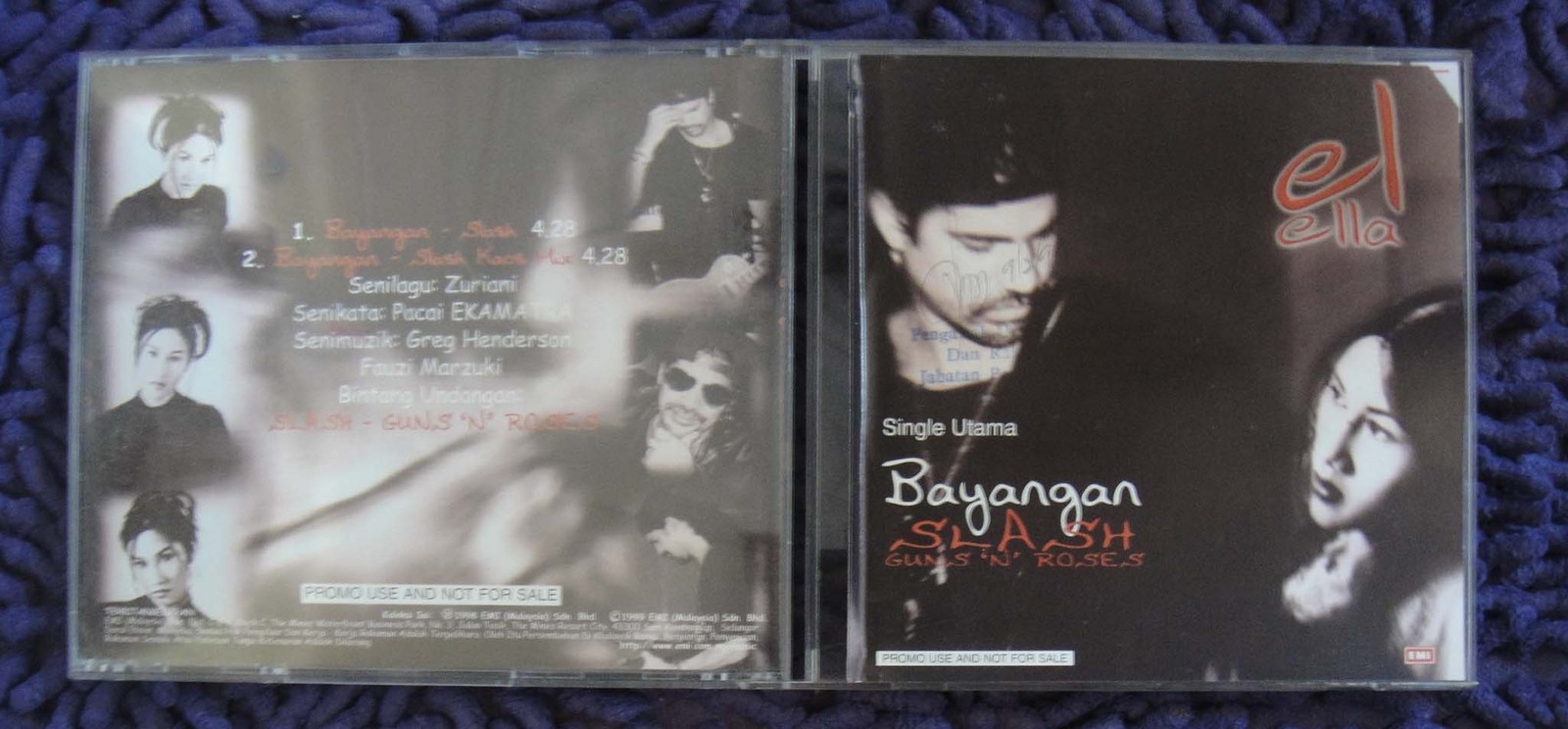 460) Malaysia Rock Malay promo CD – SLASH Guns ‘N’ Roses ELLA